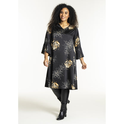 Studio SNoor Dress Dress Black with camel rose