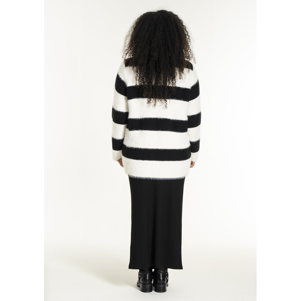 Studio SNoralise Sweater with stripes Sweater Black/White stripe