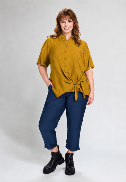 Studio SOda Shirt with knot Shirt Curry