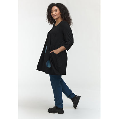 Studio SRonja Tunic Tunic Black with petrol
