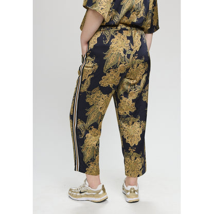 Studio SRosa trousers with tape Trousers Multi color print