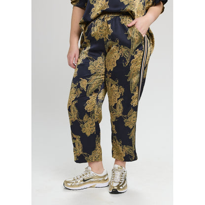 Studio SRosa trousers with tape Trousers Multi color print