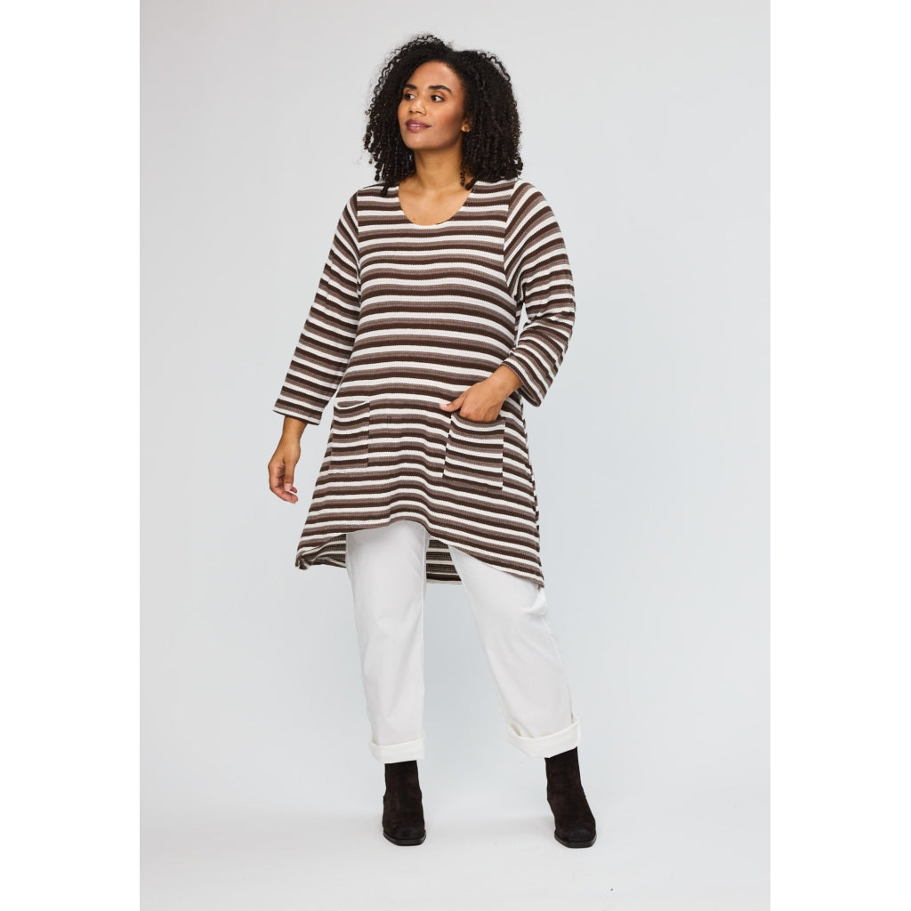 Studio SSSanne Tunic Tunic Brown white stripe