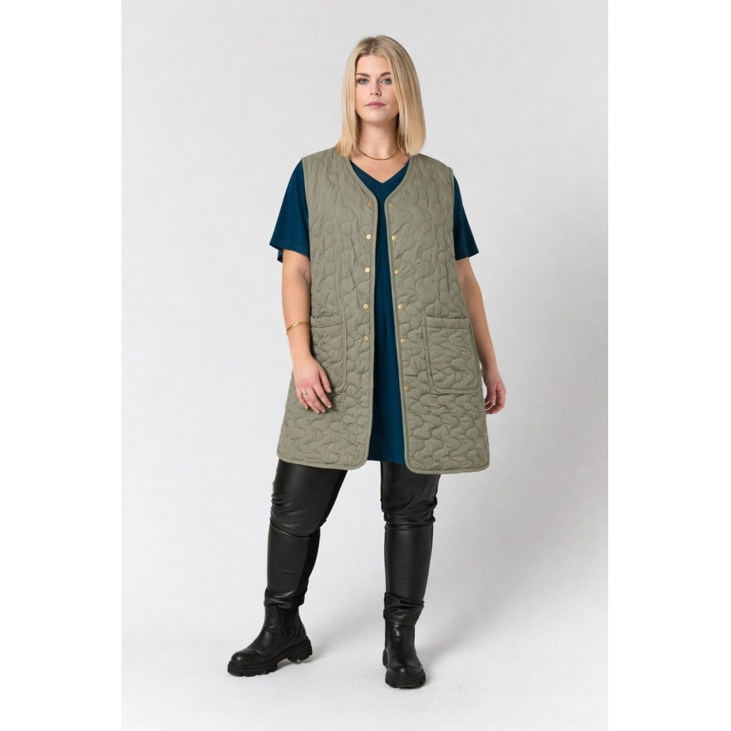 Studio SSandy Quilted vest Vest Olive