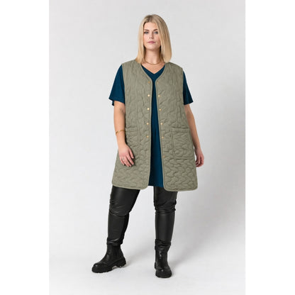 Studio SSandy Quilted vest Vest Olive