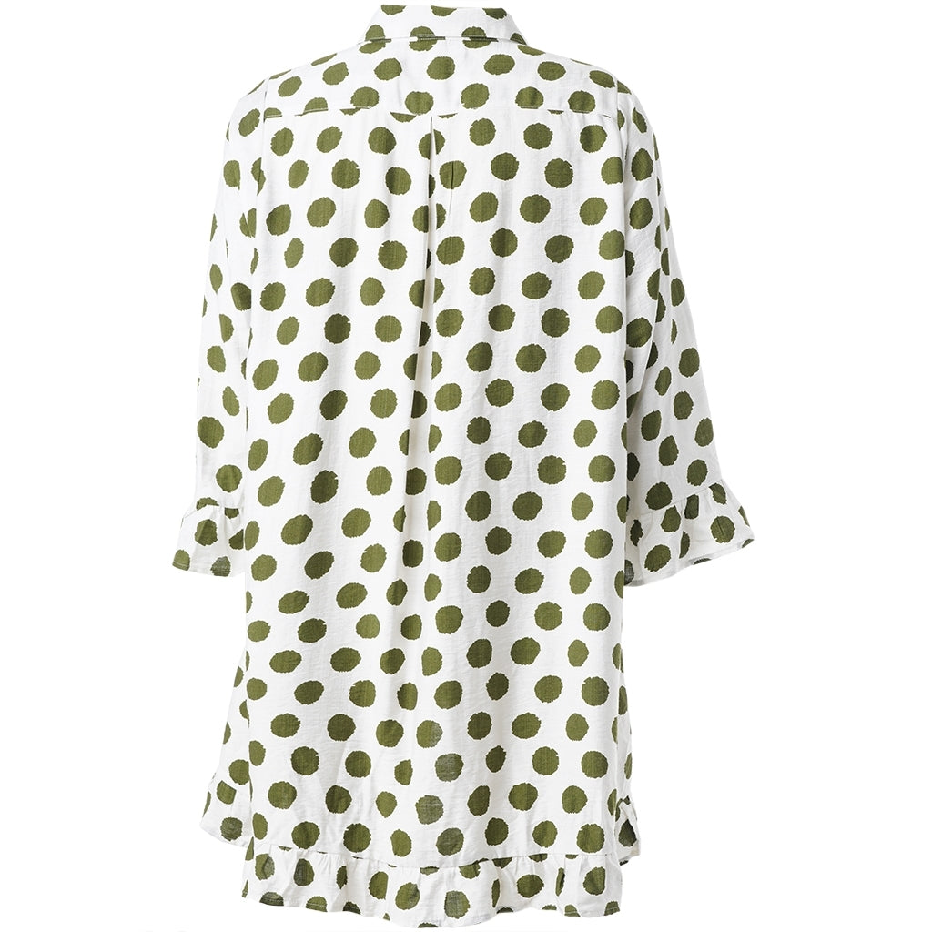 Studio SSilja Tunic Tunic White with green dots
