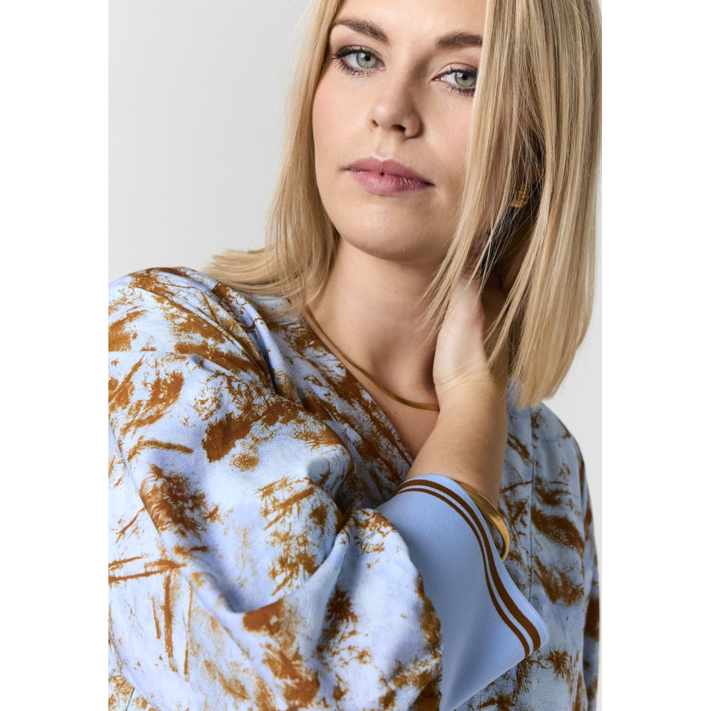 Studio SSolenne Tunic Tunic Light blue + brown pattern