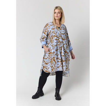 Studio SSolenne Tunic Tunic Light blue + brown pattern