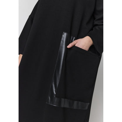 Studio STahlia Dress with leather pocket Dress Black