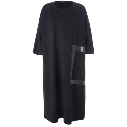 Studio STahlia Dress with leather pocket Dress Black