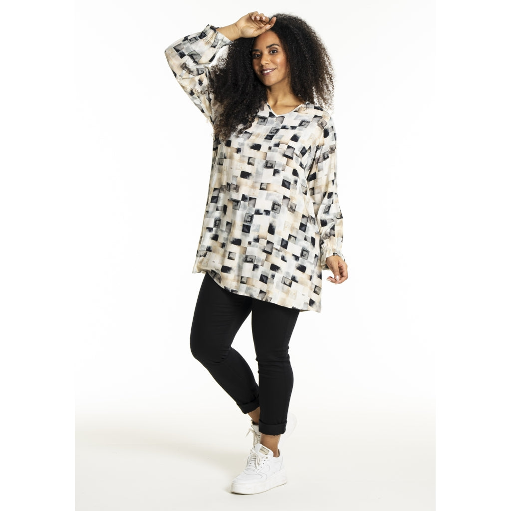 Studio STanja Tunic Tunic Sand melange mix boxes