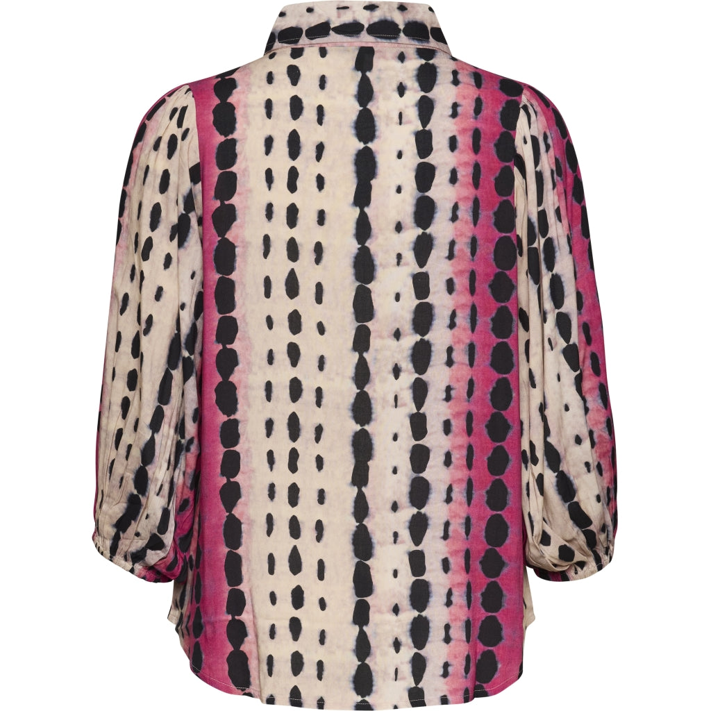 Studio STiff Shirt Shirt Pink black dot print
