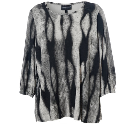 Studio SVitta Blouse Blouse Black/Grey Melange print