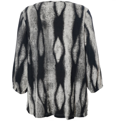 Studio SVitta Blouse Blouse Black/Grey Melange print