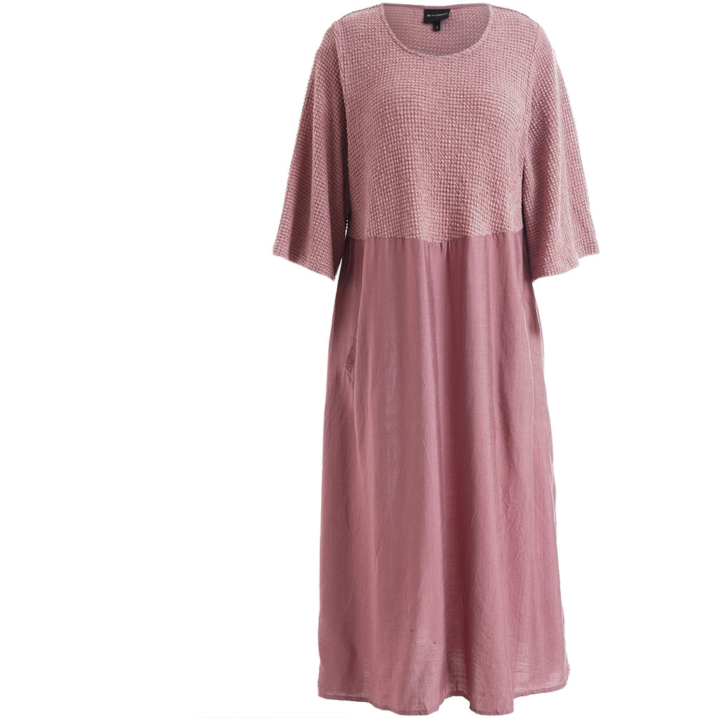Studio SYrsa Long Dress with knit Long Dress Rose