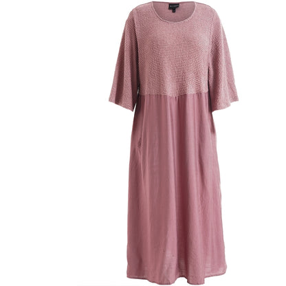 Studio SYrsa Long Dress with knit Long Dress Rose