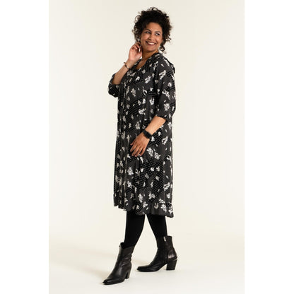 Studio Sally Long dress Dress Black/White Print