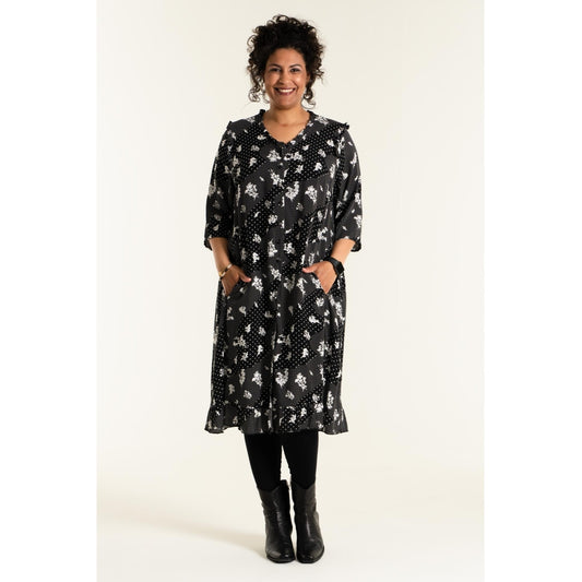 Studio Sally Long dress Dress Black/White Print