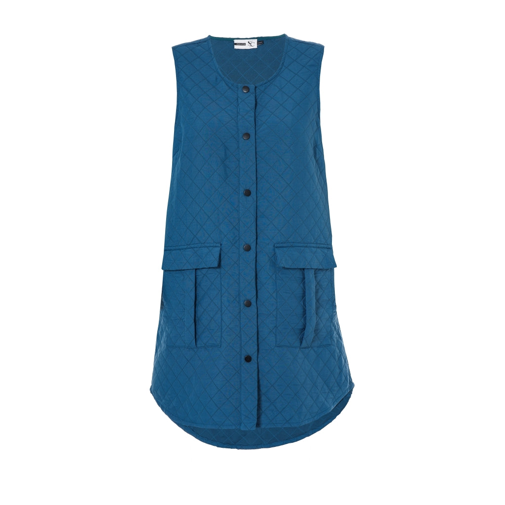 Studio Sandy Quilted vest Vest Petrol