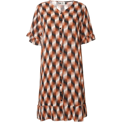 Studio Signe Dress Dress Brown zig zag