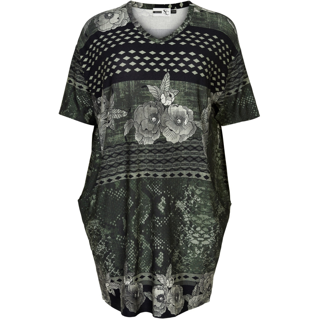 Studio Sigrid Dress Dress Black/Green mixed