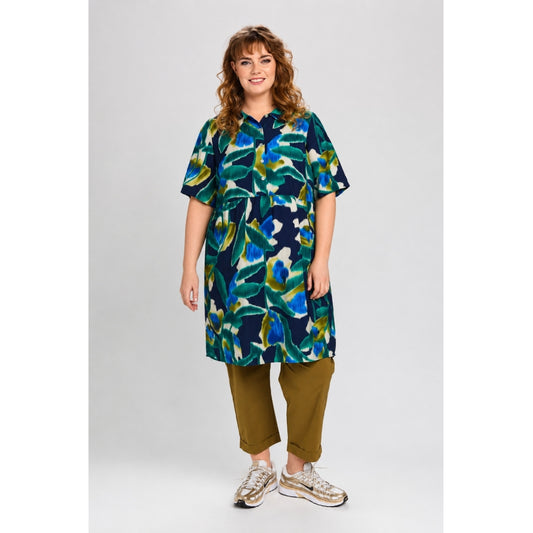 Studio Slise Dress Dress Blue green print