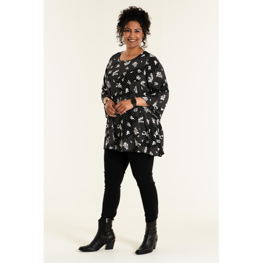 Studio Sophie Tunic Tunic Black/White Print