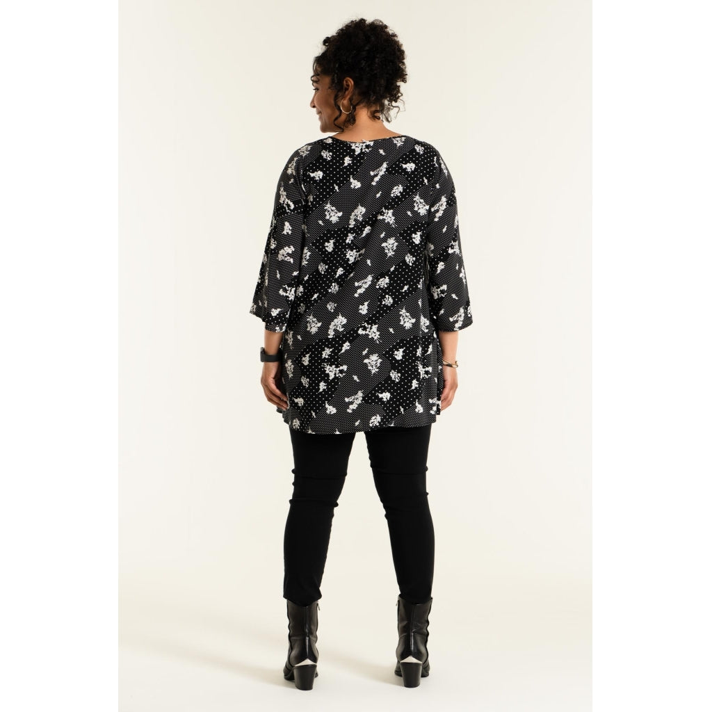 Studio Sophie Tunic Tunic Black/White Print