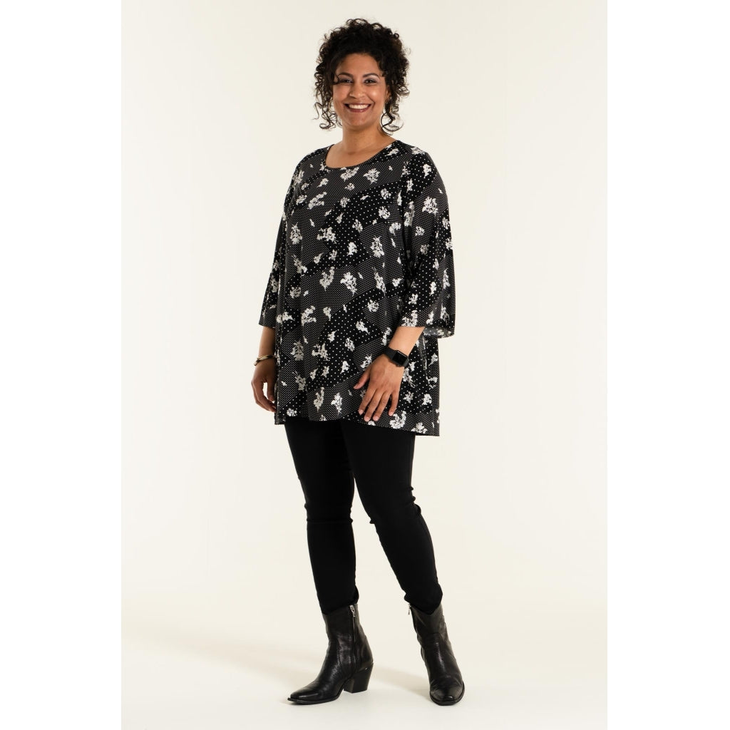 Studio Sophie Tunic Tunic Black/White Print