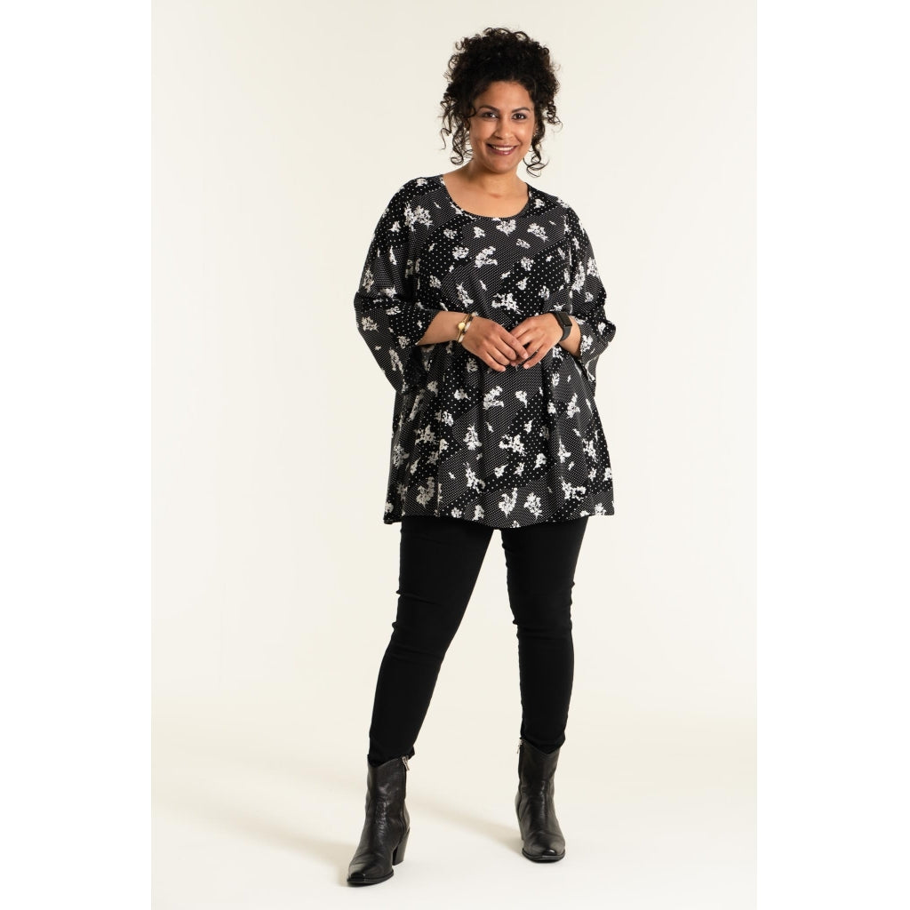 Studio Sophie Tunic Tunic Black/White Print