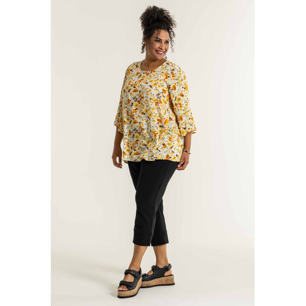 Studio Theresa Blouse Blouse Yellow flowers