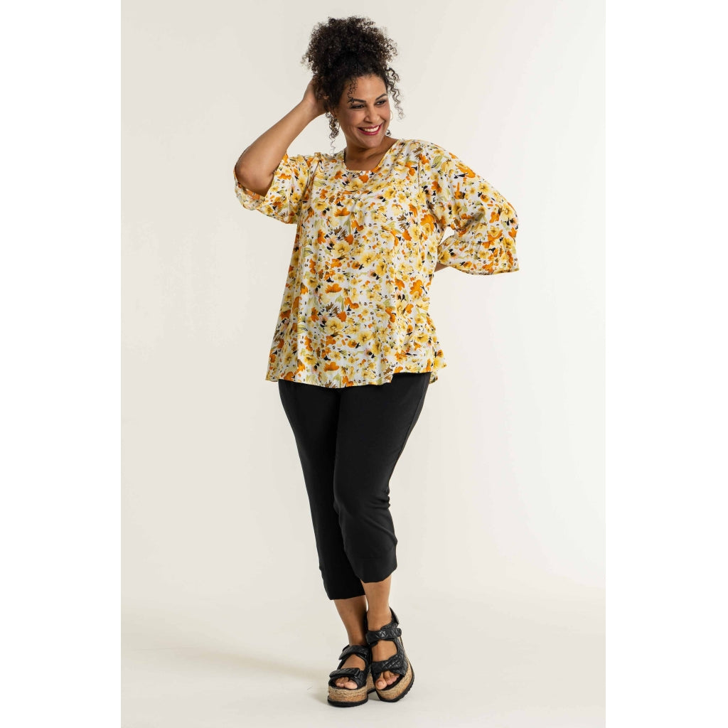 Studio Theresa Blouse Blouse Yellow flowers