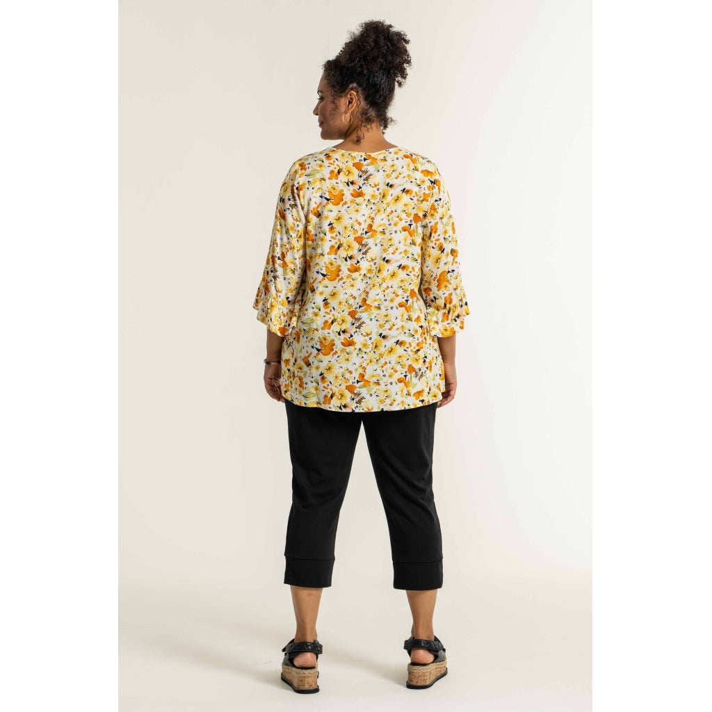 Studio Theresa Blouse Blouse Yellow flowers